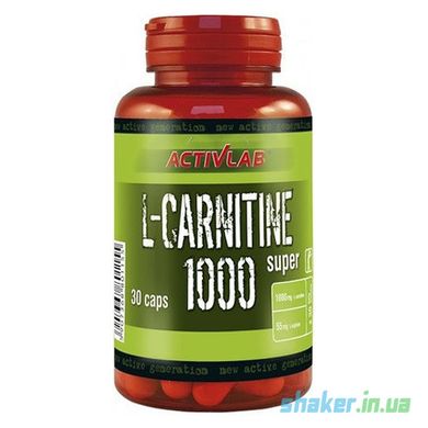 Л-карнітин Activlab L-Carnitine 1000 30 капс