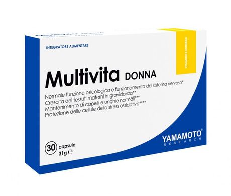 Вітаміни для жінок Yamamoto nutrition Multivita DONNA (30 капс)