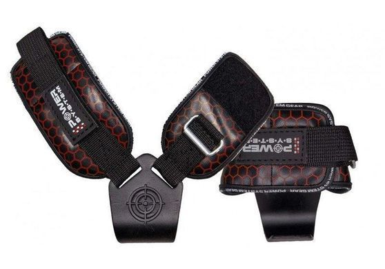 Гаки для тяги на зап'ястя Power System Hooks V2 PS-3360 Black/Red L