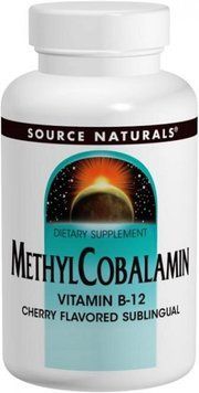 Метилкобаламін (12) 5 мг, Вкус Вишни, Source Naturals, 60 таблеток для рассасывания