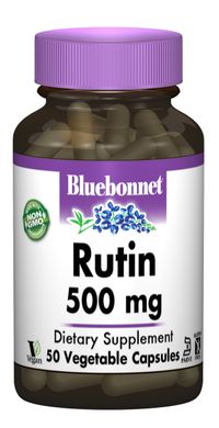 Рутин 500мг, Bluebonnet Nutrition, 50 гелевых капсул