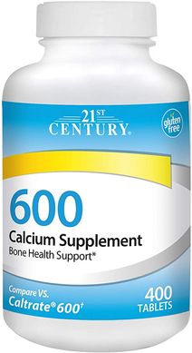 Кальций 21st Century Calcium 600 мг 400 таблеток