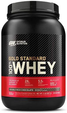 Сироватковий протеїн ізолят Optimum Nutrition 100% Whey Gold Standard 900 г double rich chocolate (OPT1224)