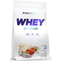 Сироватковий протеїн концентрат AllNutrition Whey Protein (900 г) White Chocolate Strawberry