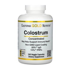 Сухое молозиво California Gold Nutrition Colostrum 240 капсул