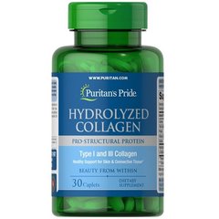 Коллаген Puritan's Pride Hydrolyzed Collagen Type 1 and 3 30 каплет