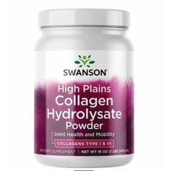 Колаген Swanson High Plain Collagen Hydrolysate 454 грам