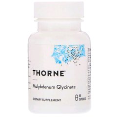 Гліцинат молібдену, Molybdenum Glycinate, Thorne Research, 60 капсул