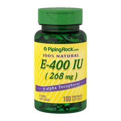 Вітамін Е Piping Rock 100% Natural Vitamin E 400 IU 100 капсул
