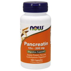 Панкреатин Now Foods Pancreatin 10x-200 mg (100 капс)