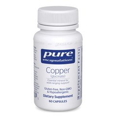 Медь Глицинат Pure Encapsulations Copper Glycinate 60 капсул