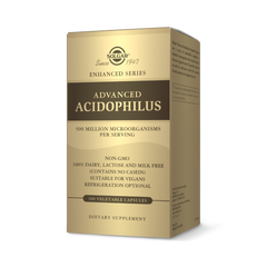 Пробіотики, Advanced Acidophilus Solgar 100 капсул
