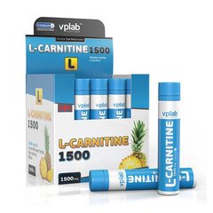 Жидкий Л-карнитин VP Lab L-Carnitine 1500 20*25 ml, pineapple