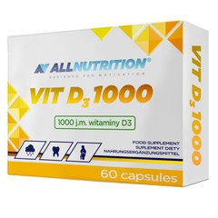 Витамин Д3 AllNutrition Vitamin D3 1000 60 капсул