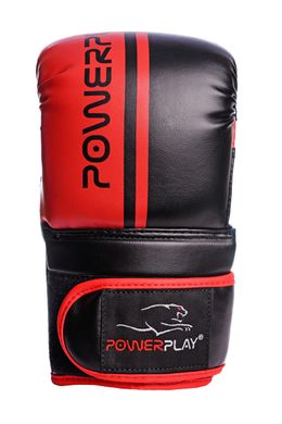 Снарядні рукавички PowerPlay 3025 Чорно-Червоні M