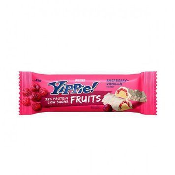 Протеїновий батончик Weider Yippie! Fruits 45 г raspberry vanilla