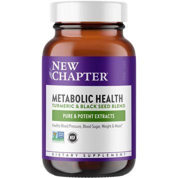Чорний кмин і куркума, Metabolic Health, New Chapter, 30 вегетаріанських капсул
