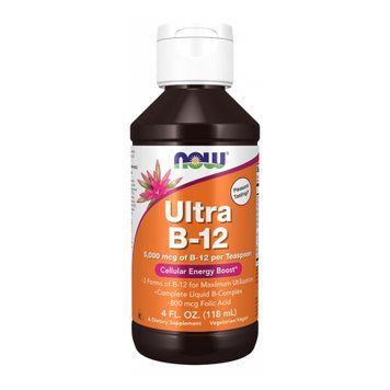Ультра B-12 жидкий Now Foods Ultra B-12 Liquid 118 мл