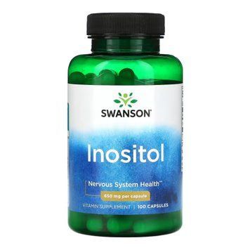 Инозитол Swanson Inositol 650mg 100 капсулы