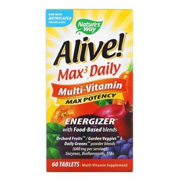 Комплекс вітамінів Nature&rsquo;s Way Max3 (With Iron) 60 таблеток