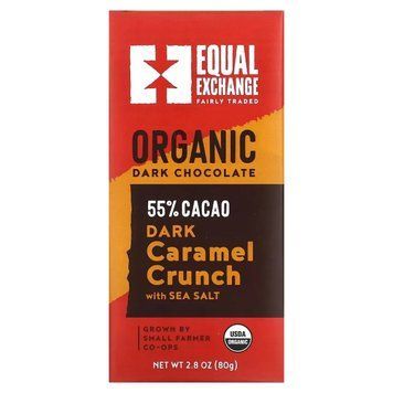 Органічний продукт, Темний шоколад, Карамельная крихта і морська сіль, Equal Exchange, 2,8 унц 80 г