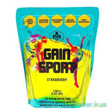 Гейнер для набора массы MUST Gain Sport 1200 г strawberry