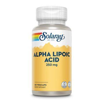 Альфа Ліпоєва Кислота Solaray Alpha Lipoic Acid 250 mg 60 вег. капсул