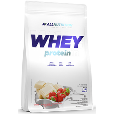 Сывороточный протеин концентрат AllNutrition Whey Protein (900 г) White Chocolate Strawberry