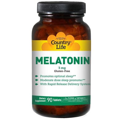 Мелатонин Country Life Melatonin 1 mg 60 таблеток