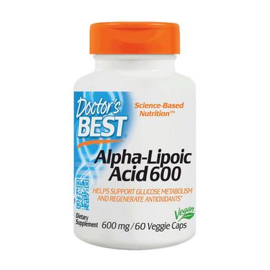 Альфа-липоевая кислота Doctor's BEST Alpha-Lipoic Acid 600 60 капс