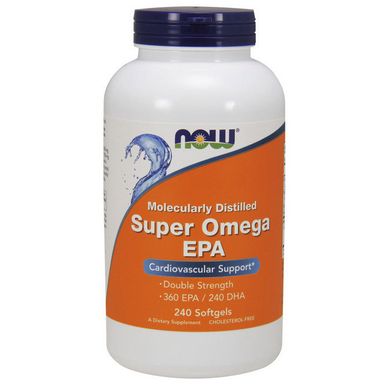 Омега 3 Now Foods Super Omega EPA 240 капс рыбий жир