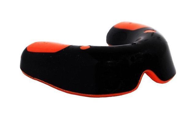 Капа боксерська PowerPlay 3315 SR Оранжево-Чорна LEMON
