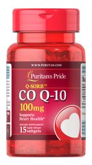 Коэнзим Q10 Puritan's Pride CoQ-10 100 mg 15 капсул