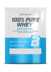 Сироватковий протеїн концентрат BioTech 100% Pure Whey Lactose Free (28 г) печиво крем