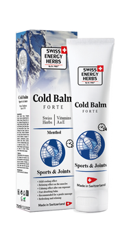 Бальзам охлаждающий, Herbs Cold Balm Forte Sports & Joints, Swiss Energy, швейцарские травы, витамины, ментол, 75 мл