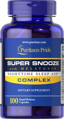 Витамины для сна Puritan's Pride Super Snooze with Melatonin (100 капс)