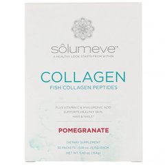 Коллаген пептиды вкус граната Solumeve Collagen Peptides 30 пакетиков по 5,15 г