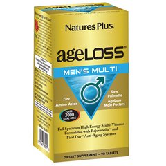 Мультивитамины для Мужчин, AgeLoss, Natures Plus, 90 таблеток