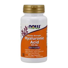Гиалуроновая кислота Now Foods Hyaluronic Acid 100 мг (60 капсул) нау фудс