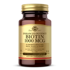 Биотин Solgar Biotin 1000 mcg (50 капс) витамин б7