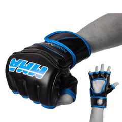 Перчатки для MMA PowerPlay 3055 черно-синие S