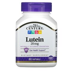 Лютеин 21st Century Lutein 20 mg 60 мяг. капсул
