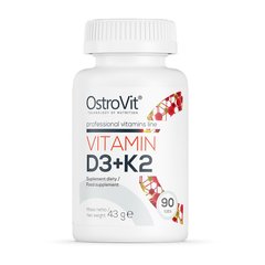 Вітамін D3 + K2 OstroVit Vitamin D3 + K2 90 таблеток