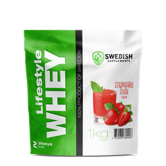 Сывороточный протеин изолят Swedish Supplements Lifestyle Whey 1000 грамм strawberry slush