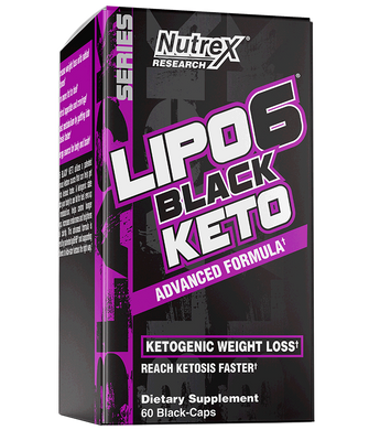 Жироспалювач Nutrex Lipo-6 Black Keto (60 капс) липо 7