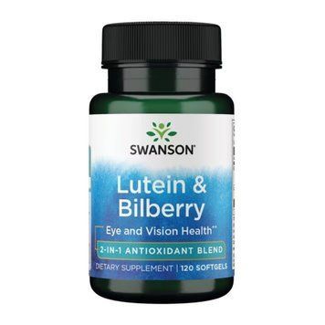 Лютеин і Чорниця Swanson Lutein & Bilberry 120 М&rsquo;яких Капсул