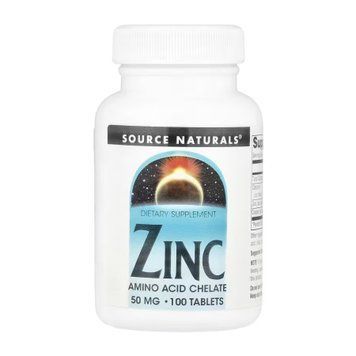 Цинк Source Naturals Zinc 50 mg 100 Таблеток