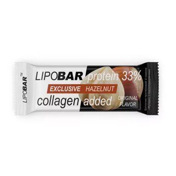 Протеїновий батончик Lipobar Exclusive 50 г Лісний Горіх