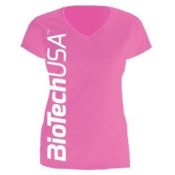 Cпортивная футболка женская Biotech Women's T-Shirt (размер L) розовая
