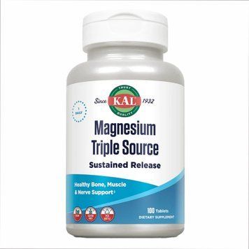 Магній KAL Magnesium Sustained Release Triple Source 500mg 100 таблеток